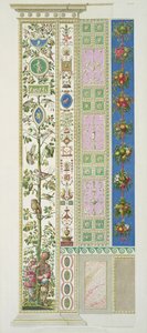 Painel do Rafael no Vaticano, de &39;Delle Loggie por Rafael no Vaticano&39;, gravado por Giovanni Ottaviani (c.1735-1808), publicado c.1772-77 (gravura colorida à mão)